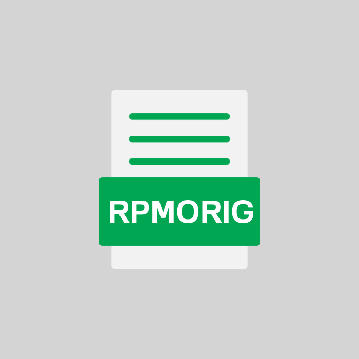 RPMORIG Endung