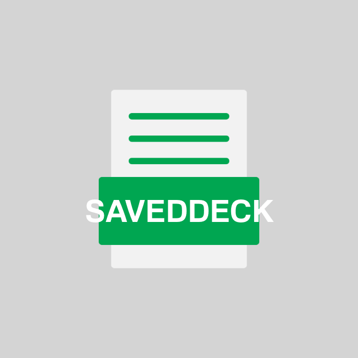 SAVEDDECK Endung