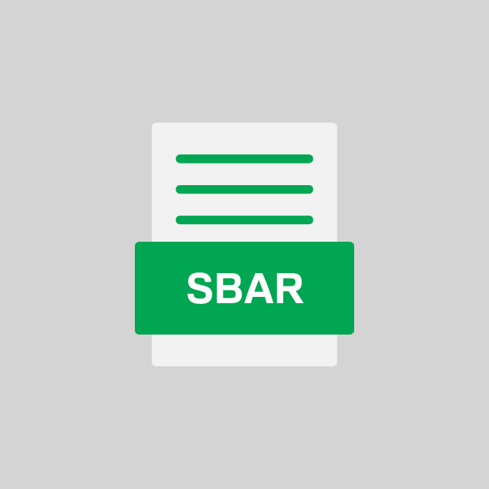 SBAR Endung