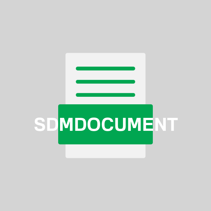 SDMDOCUMENT Endung