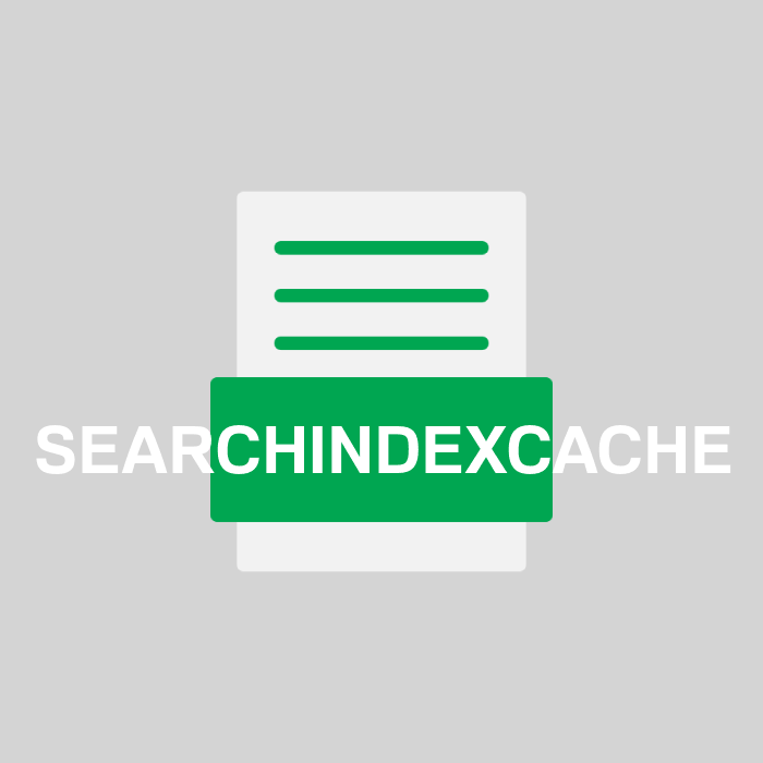 SEARCHINDEXCACHE Endung