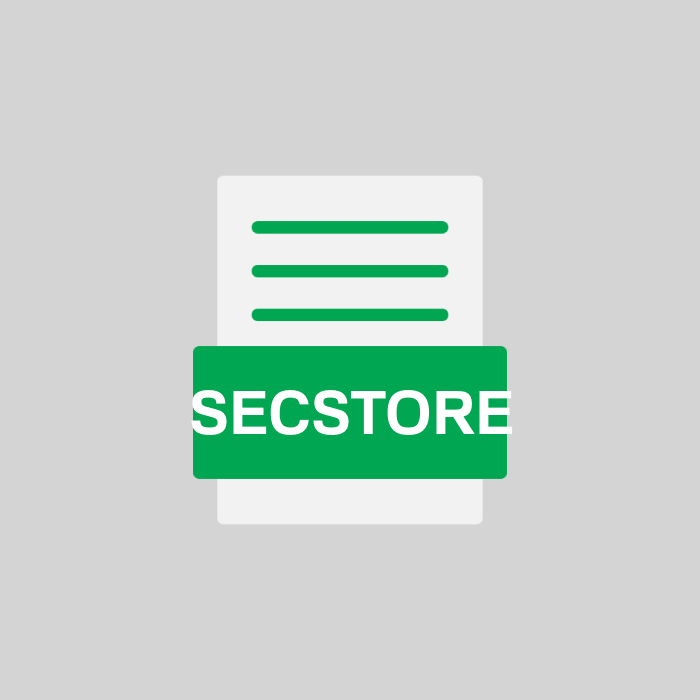 SECSTORE Endung