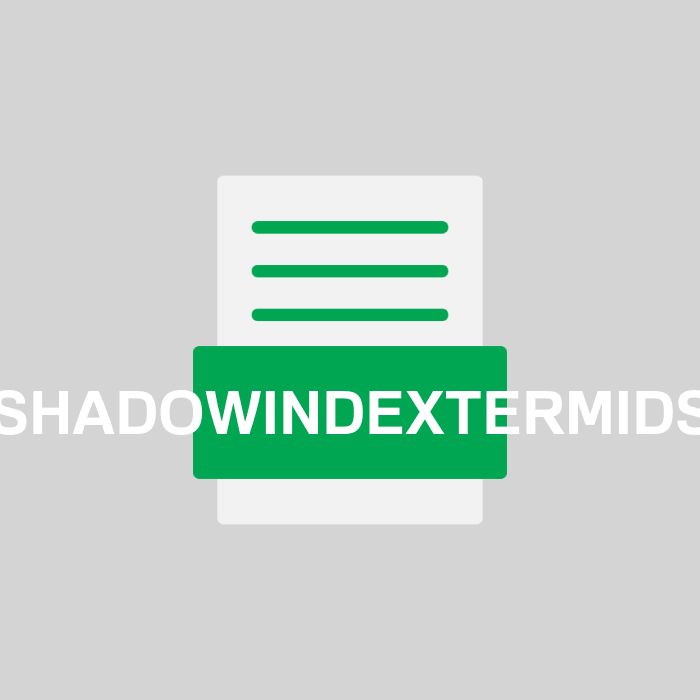 SHADOWINDEXTERMIDS Endung