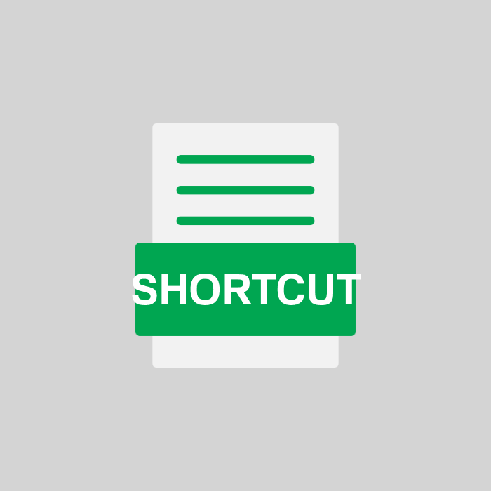 SHORTCUT Endung