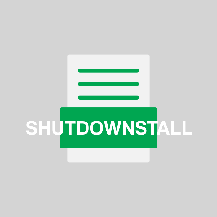 SHUTDOWNSTALL Endung