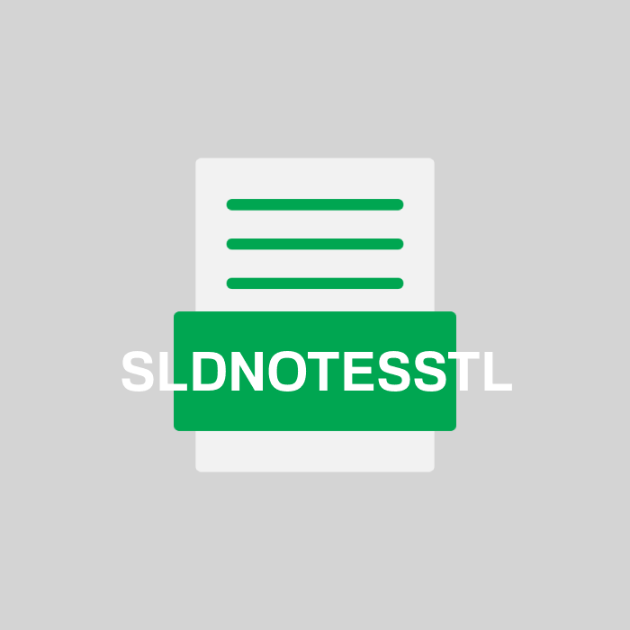 SLDNOTESSTL Endung