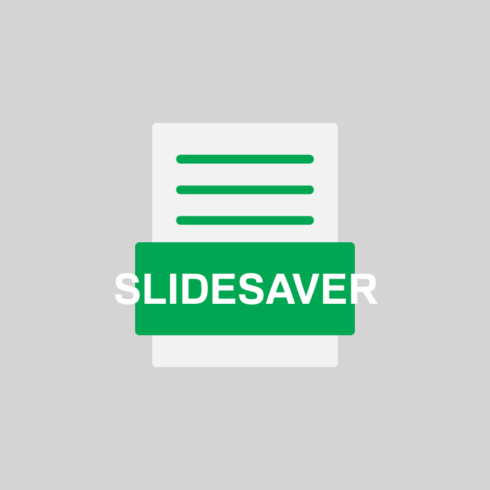 SLIDESAVER Endung