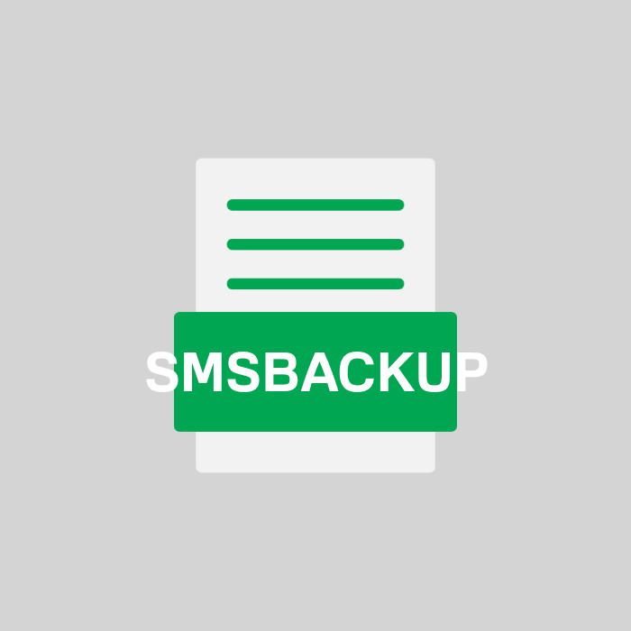 SMSBACKUP Endung