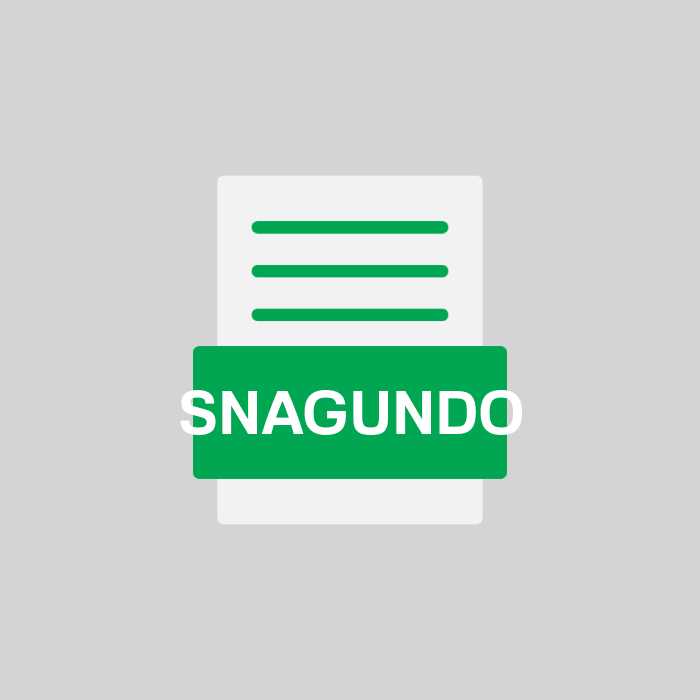 SNAGUNDO Endung