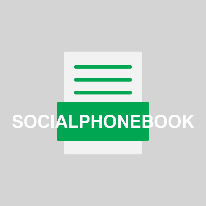 SOCIALPHONEBOOK Datei