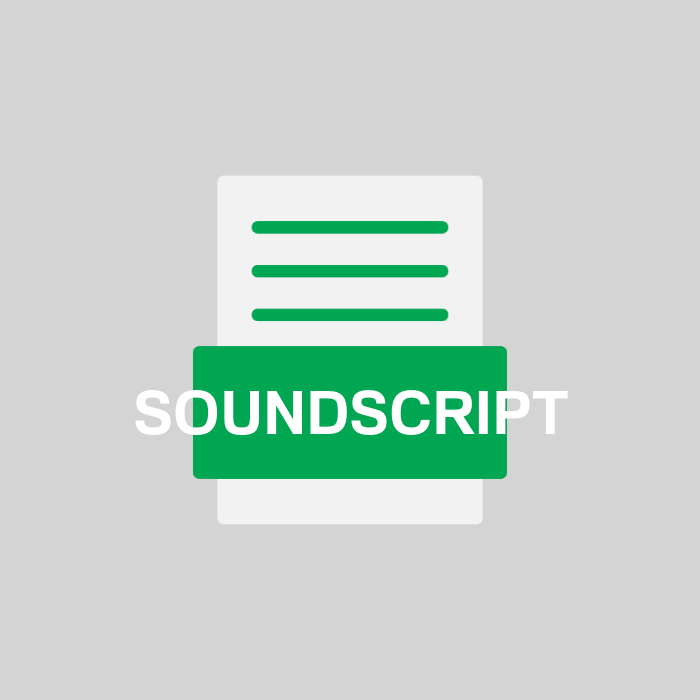 SOUNDSCRIPT Endung