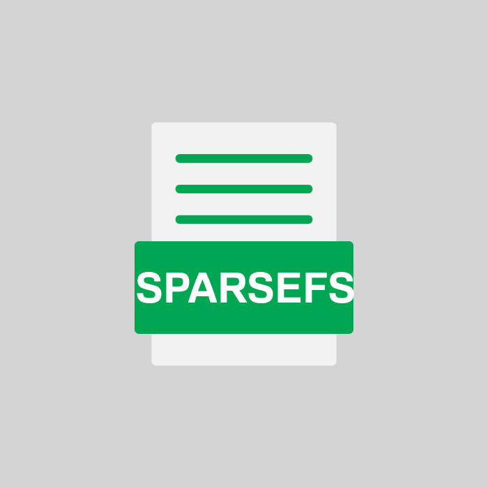 SPARSEFS Endung