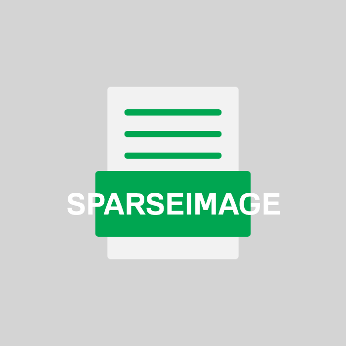 SPARSEIMAGE Endung