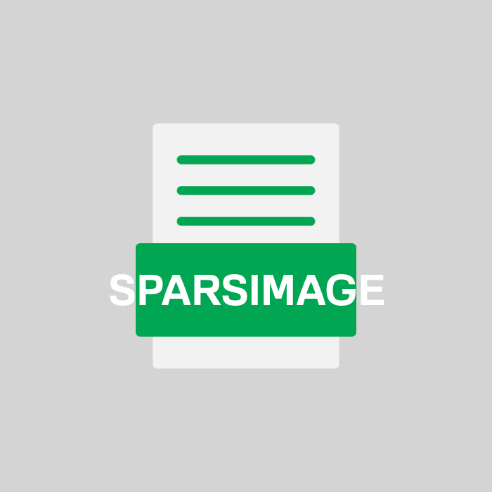 SPARSIMAGE Endung