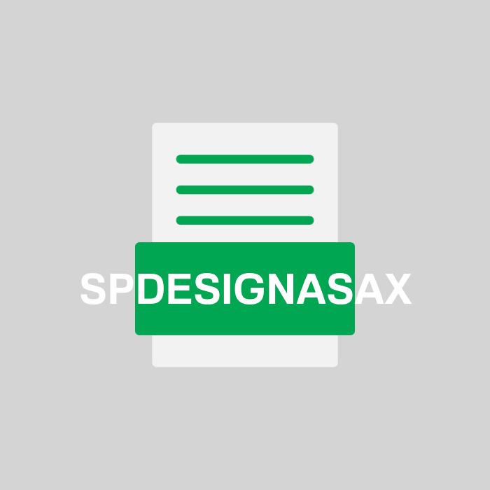 SPDESIGNASAX Endung