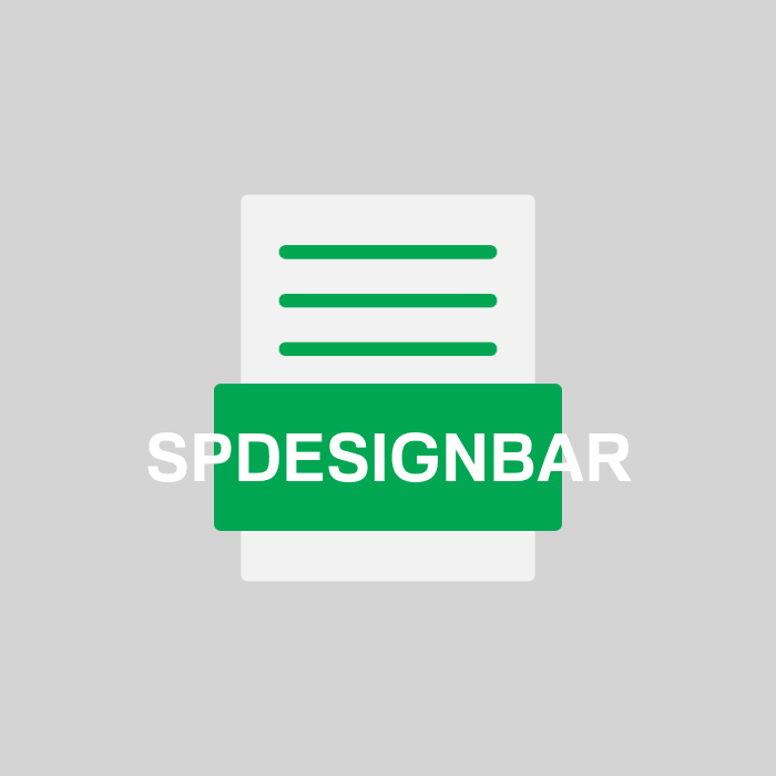 SPDESIGNBAR Endung