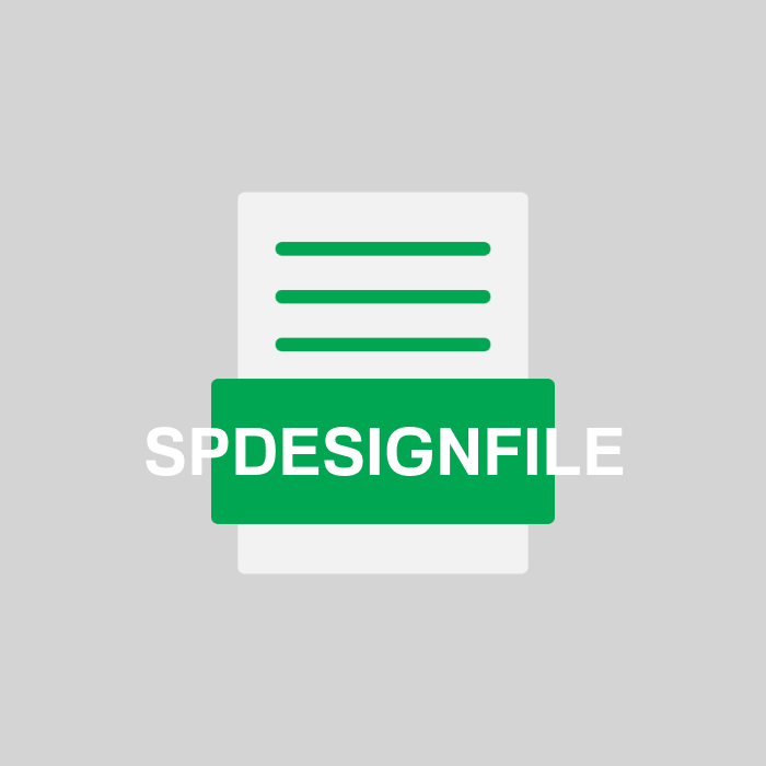 SPDESIGNFILE Endung