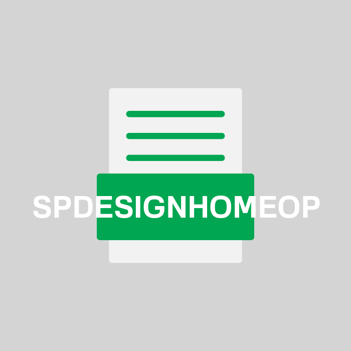 SPDESIGNHOMEOP Endung