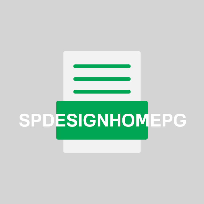 SPDESIGNHOMEPG Endung