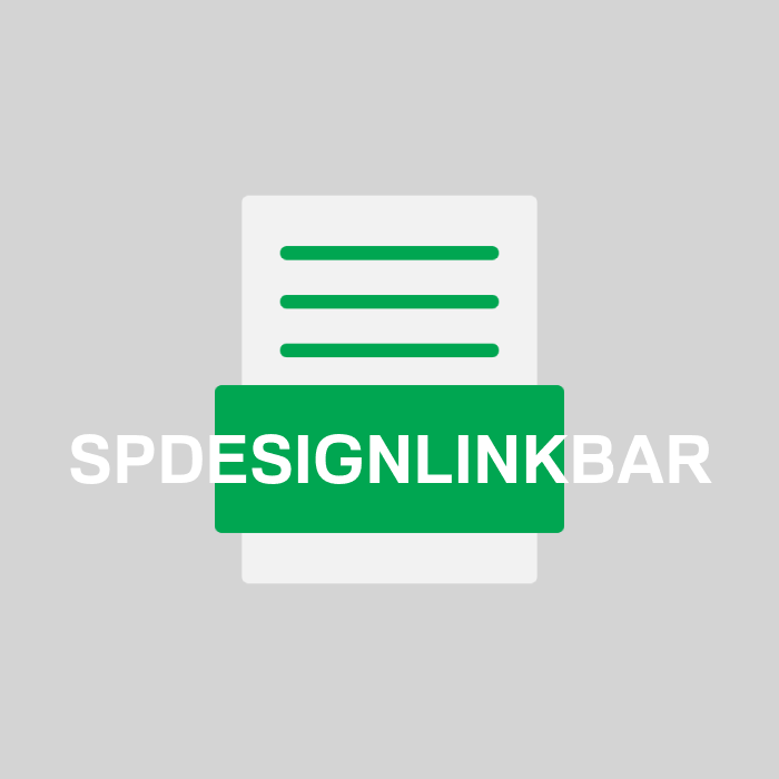 SPDESIGNLINKBAR Endung