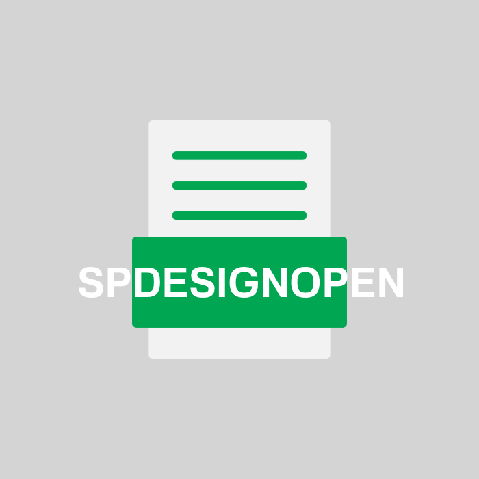 SPDESIGNOPEN Endung