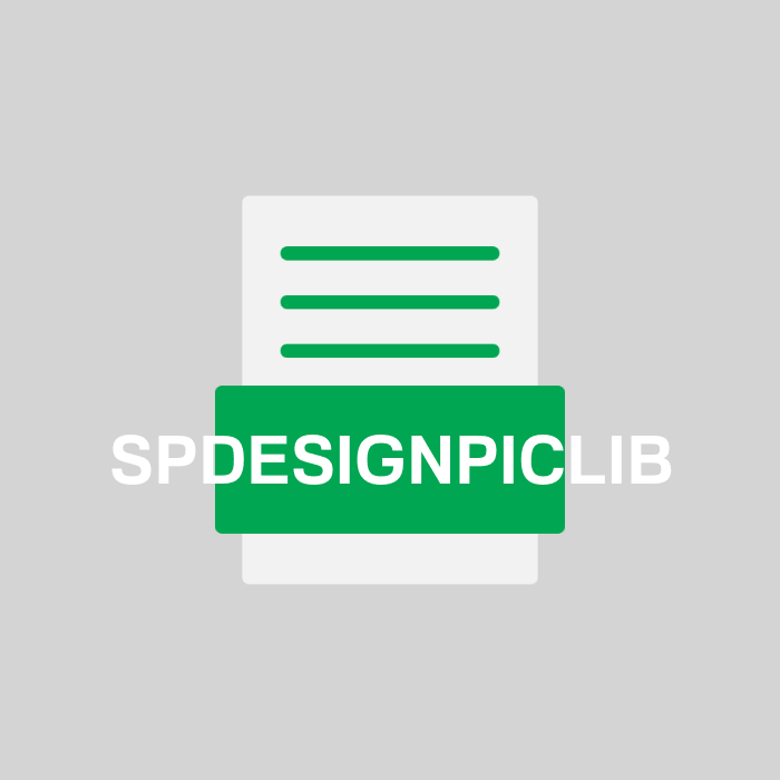 SPDESIGNPICLIB Endung