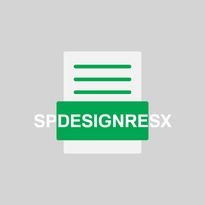 SPDESIGNRESX Endung