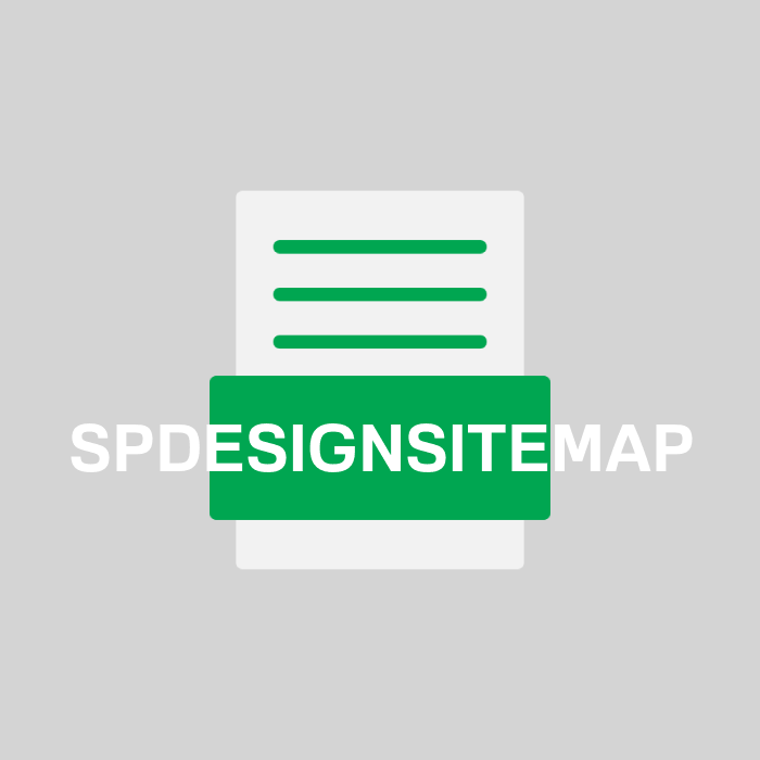 SPDESIGNSITEMAP Endung