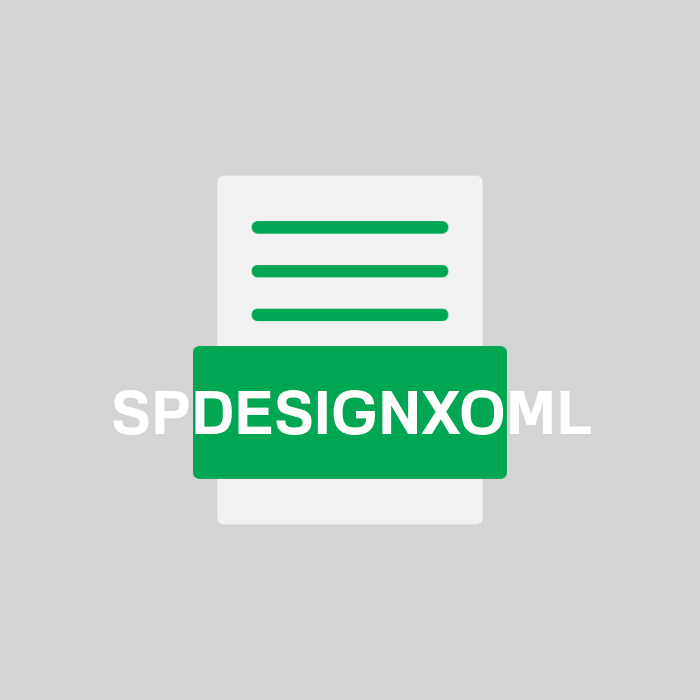 SPDESIGNXOML Endung