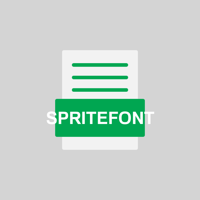 SPRITEFONT Endung