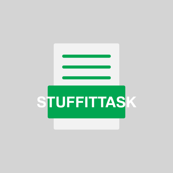 STUFFITTASK Endung