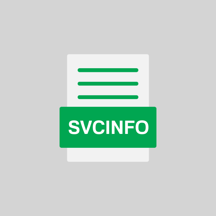 SVCINFO Endung