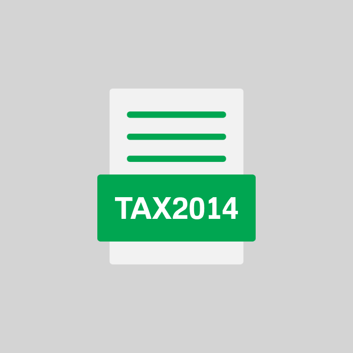 TAX2014 Datei