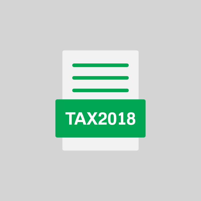 TAX2018 Endung