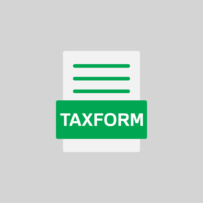 TAXFORM Endung