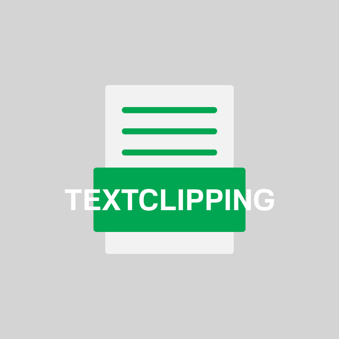 TEXTCLIPPING Endung