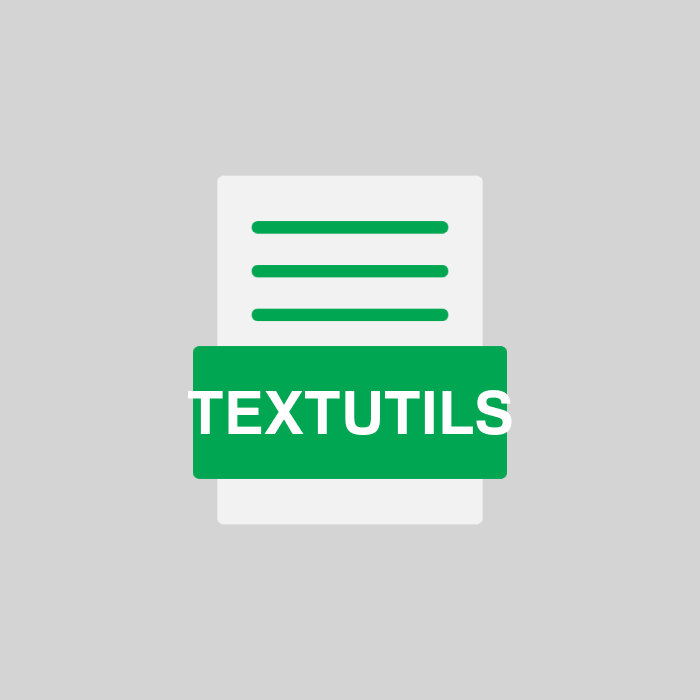 TEXTUTILS Endung