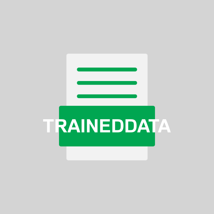 TRAINEDDATA Endung