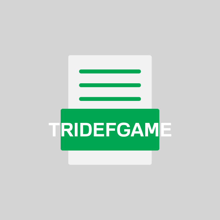 TRIDEFGAME Endung