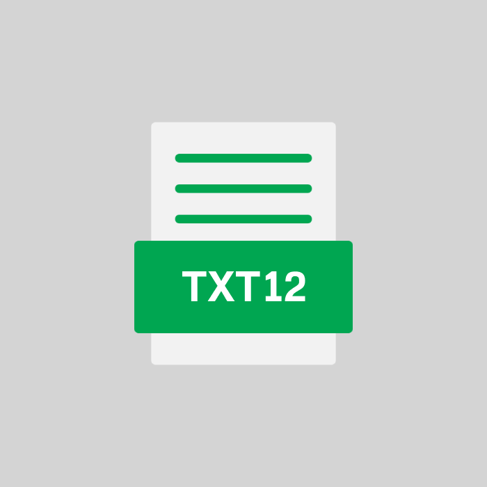 TXT12 Endung