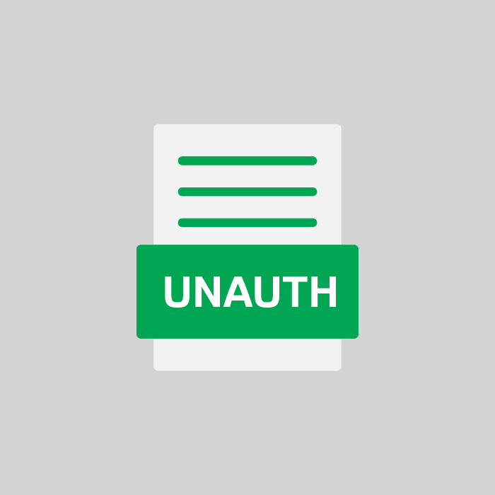 UNAUTH Endung