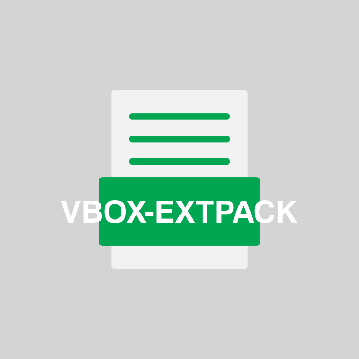 VBOX-EXTPACK Endung