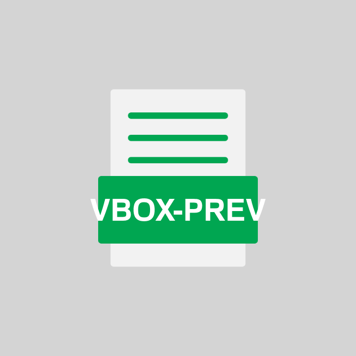 VBOX-PREV Endung