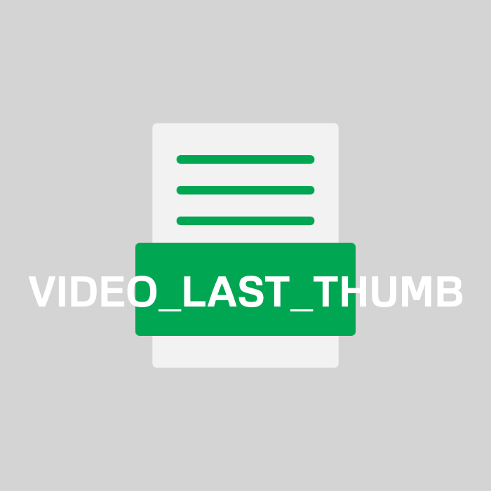 VIDEO_LAST_THUMB Endung