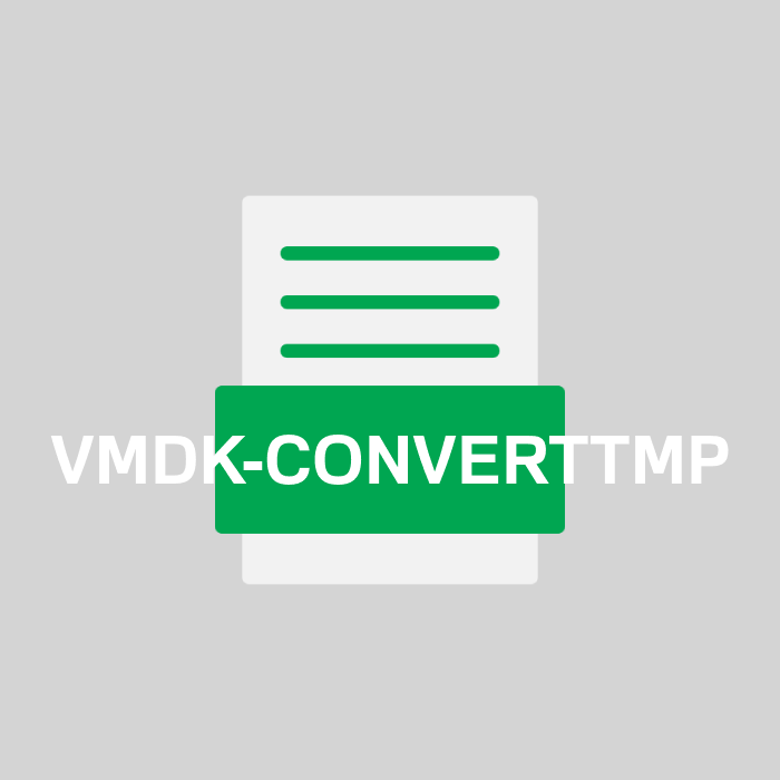 VMDK-CONVERTTMP Endung