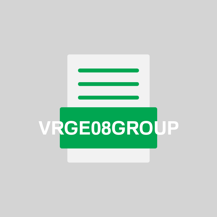 VRGE08GROUP Endung