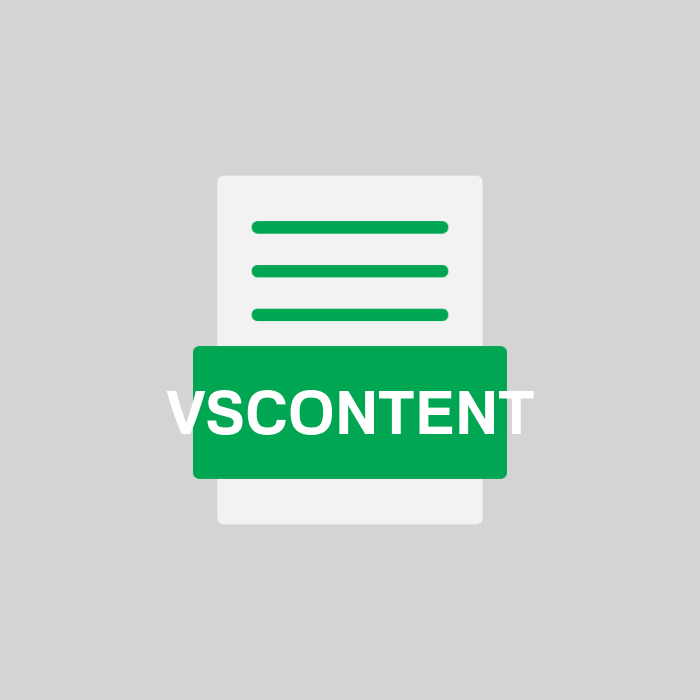 VSCONTENT Endung