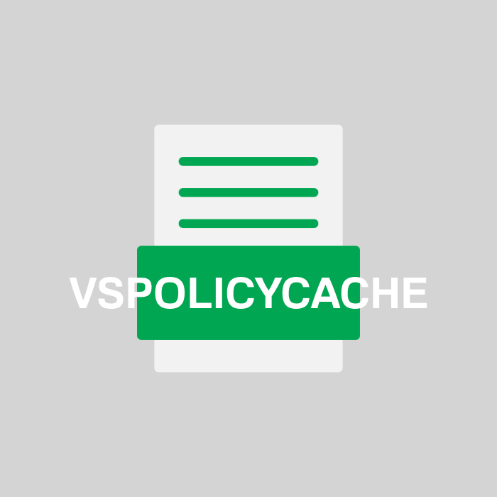 VSPOLICYCACHE Endung