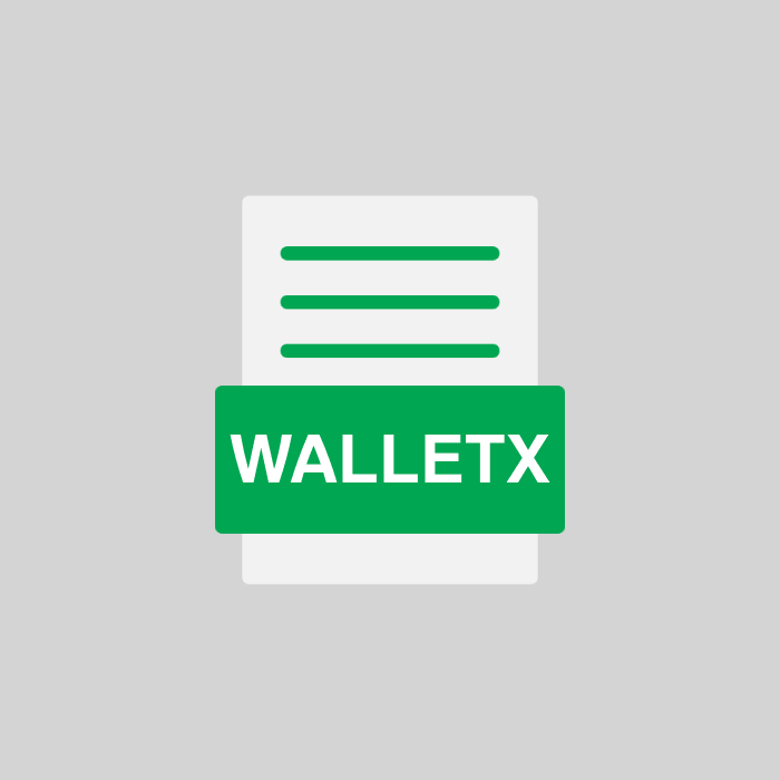 WALLETX Endung