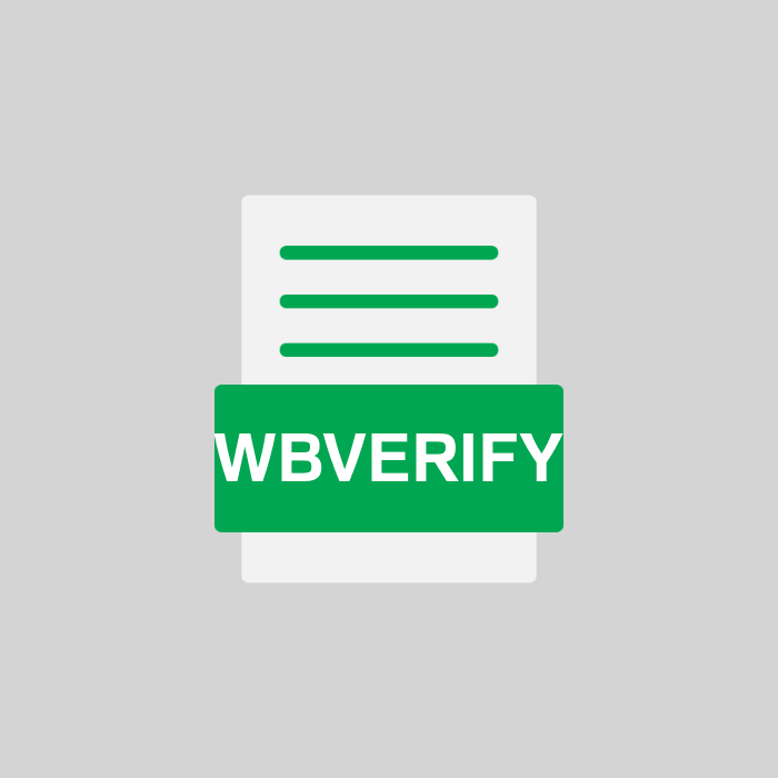 WBVERIFY Endung